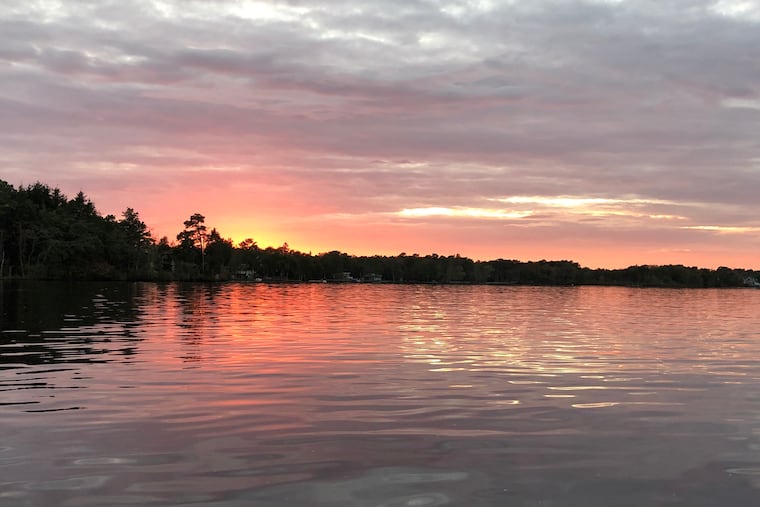 A sunset on the Mullica River as viewed off the Pine Barrens Byway, now designated as a National Scenic Byway.