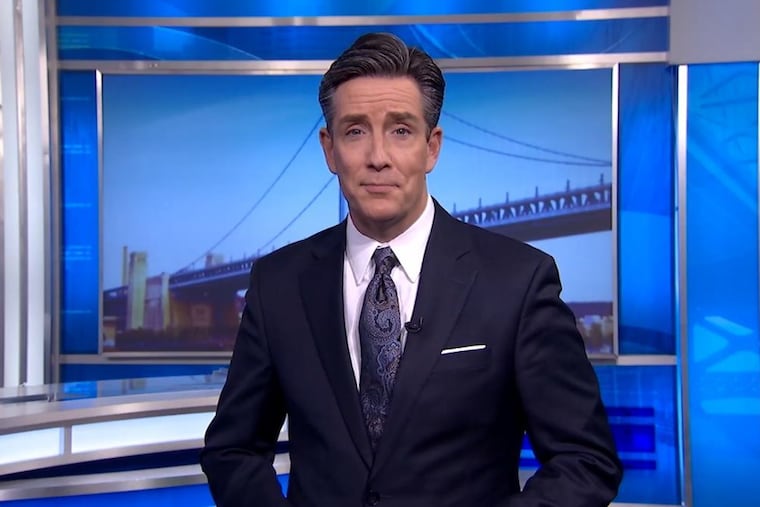 CBS Philadelphia news anchor Jim Donovan is pictured during one of his morning newscasts. After 22 years, he'll retire this December.