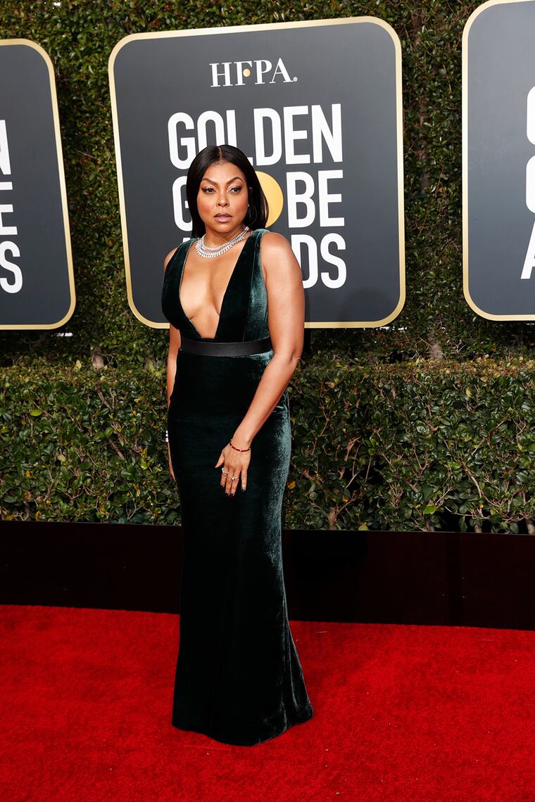 best and worst dressed golden globes 2019 Deep V-neck A-line Rose Gold Tulle Sparkly Long Evening Prom Dresses, –  MarryLover