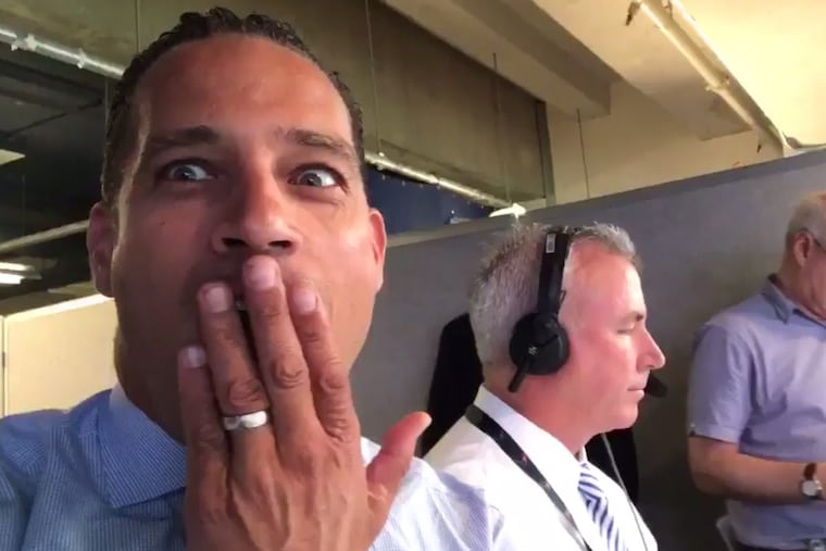 Boston sports radio host and former Patriots tight end Christian Fauria (left) was suspended for a week following a racist bit about Tom Brady’s agent, Don Yee.