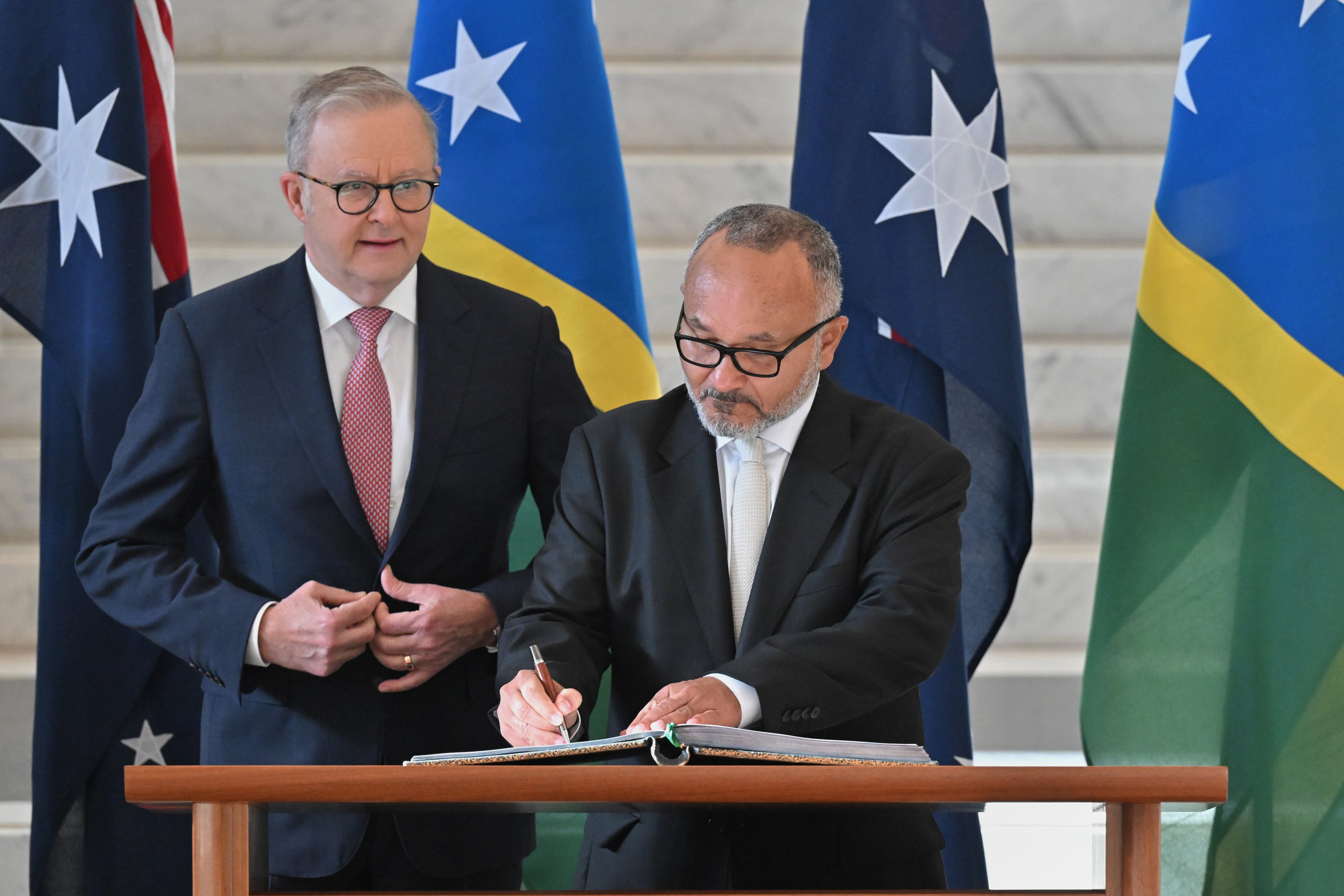 New prime minister says Solomon Islands will review its secretive security treaty with China