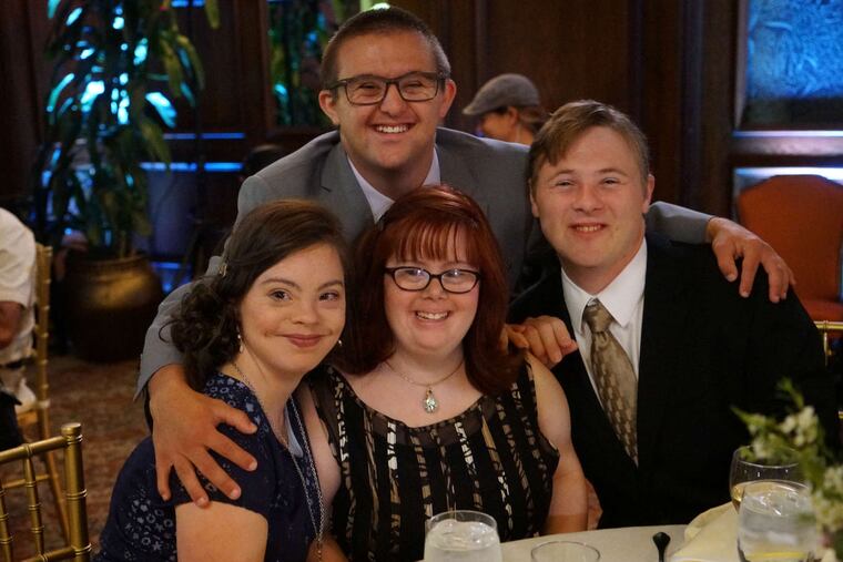 Cast members of 'Born This Way" (front, from left) Cristina, Rachel, and Steven and (rear) Sean, are back for a second season.