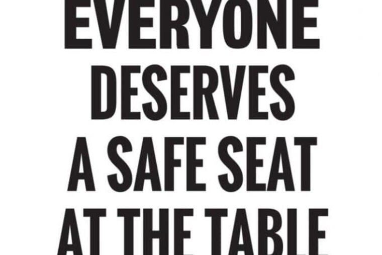 The sign is the most visible part of a new initiative aiming to combat sexual harassment in restaurants from online reservations company OpenTable.