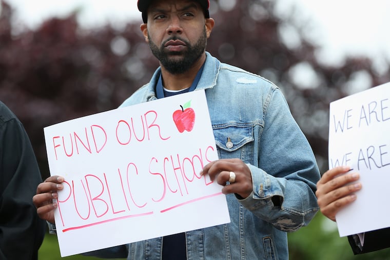 Keith Benson, president of the Camden Education Association, in 2019.