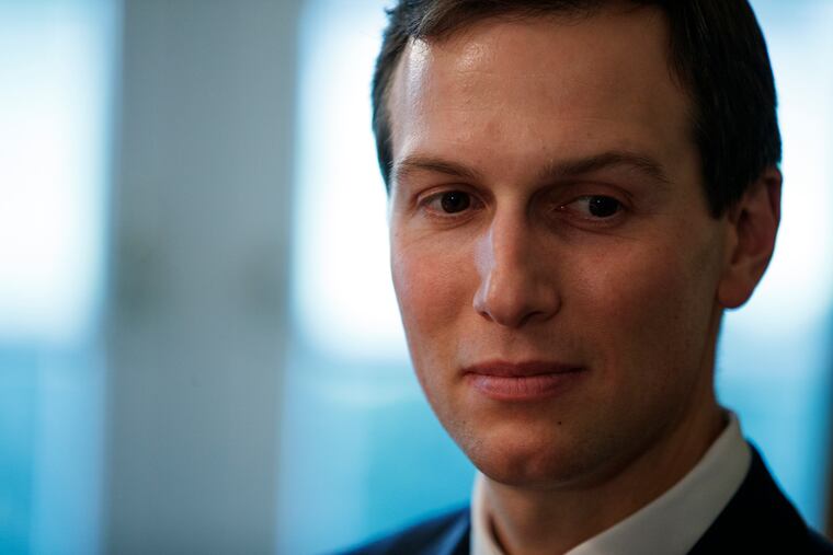 FILE - In this Dec. 13, 2018 file photo, White House senior adviser Jared Kushner attends a Cabinet meeting at the White House, in Washington. A key House Democrat is renewing demands that the White House turn over documents about the use of private texts or emails by Jared Kushner, saying Kushner’s lawyer acknowledged that the senior aide used the non-secure WhatsApp application to communicate with foreign leaders. (AP Photo/Evan Vucci, File)