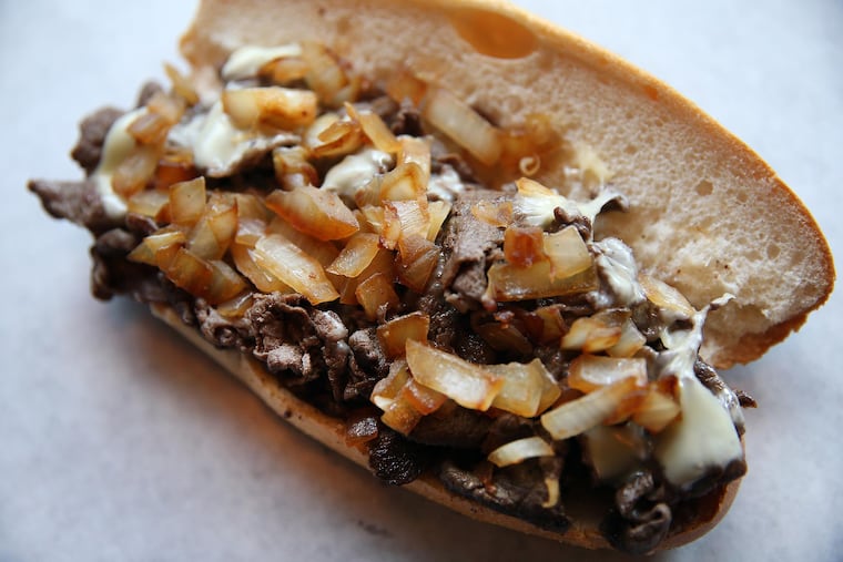 A classic cheesesteak.