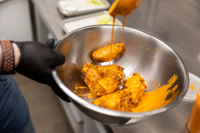 The Valentina Buffalo wings at Hi Lo Taco Co., on Friday, Oct, 31, 2025