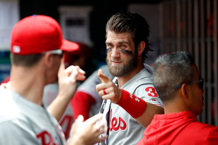 Bryce Harper is leading off.