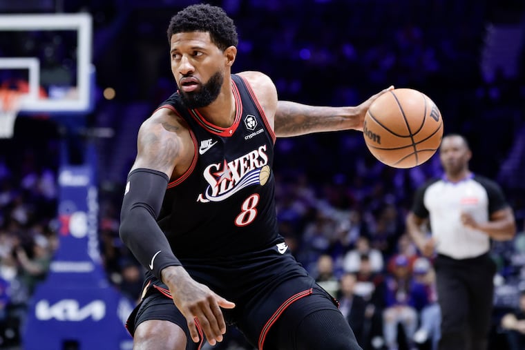 Sixers forward Paul George has averaged 21 points since returning from his 25-game suspension.