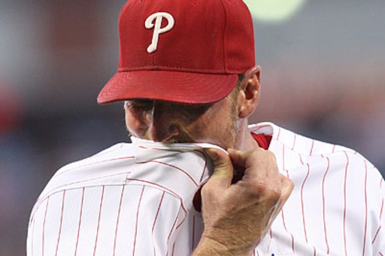 Fans who left early Monday saw Roy Halladay struggle, but not the ninth-inning rally. (Steven M. Falk/Staff Photographer)