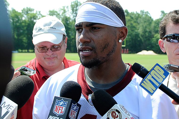 Redskins WR DeSean Jackson. (AP Photo/Nick Wass)