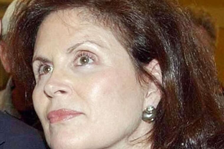 Bonnie Lautenberg spoke at rally at a former Superfund site.