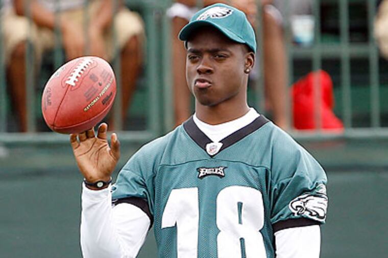 Jeremy Maclin has not practiced with the Eagles since the start of training camp. (Yong Kim/Staff Photographer)