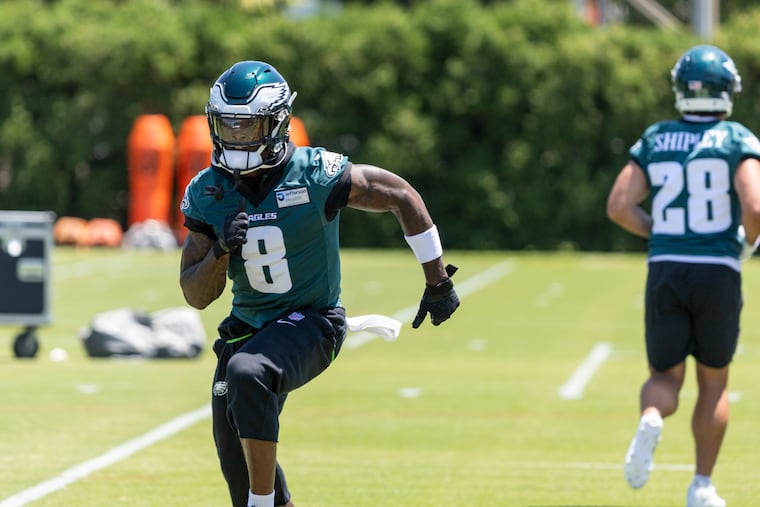 Tank Bigsby was a prominent part of a strong Eagles running game on Thursday.