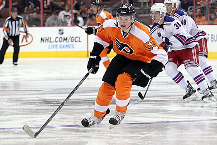 The Flyers' Samuel Morin. (Yong Kim/Staff Photographer)
