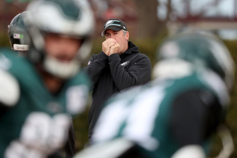 Eagles head coach Doug Pederson said the decision to release Mack Hollins was partly because of the potential of J.J. Arcega-Whiteside.