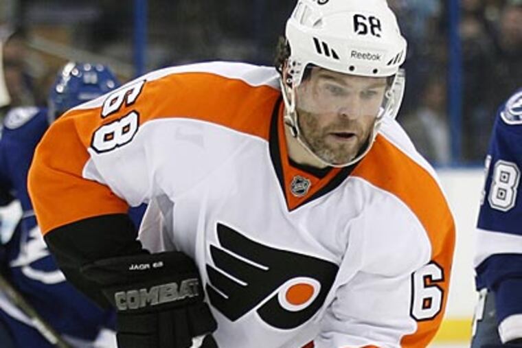 Jaromir Jagr has 654 career goals, two shy of Brendan Shanahan for 11th place in NHL history. (Chris O'Meara/AP file photo)