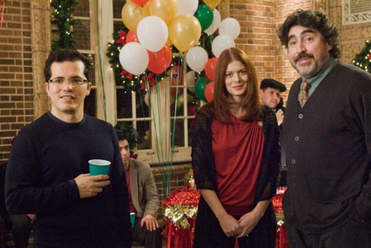 Portraying members of one big Puerto Rican extended family (from left): John Leguizamo, Debra Messing and Alfred Molina.