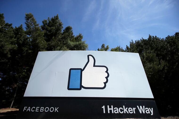 The thumbs up Like logo is shown on a sign at Facebook headquarters in Menlo Park, Calif. As President Donald Trump denies that Russia is interfering in the U.S. election and as he tries to block information to Congress, private companies such as Microsoft and Facebook are stepping into the breach. The private sector has become much more forthcoming about election interference since 2016, providing frequent briefings to key members of Congress.