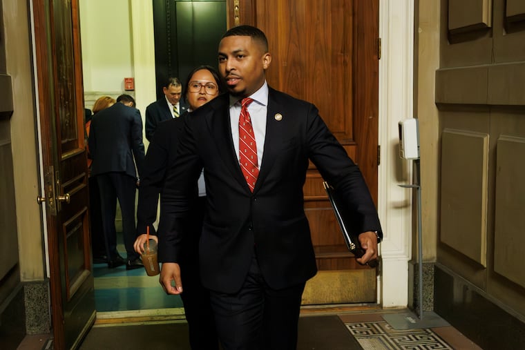 Nicolas O’Rourke, Philadelphia City Council member during the mayor's budget address, City Hall, March 12, 2026.
