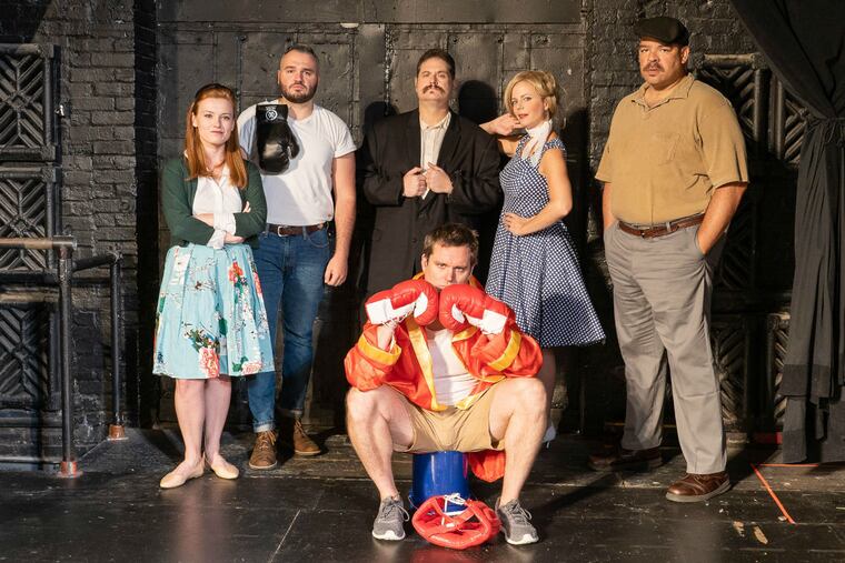 The cast of "Lay Me Doqwn Softly," through Sept. 15 at the Irish Heritage Theatre.