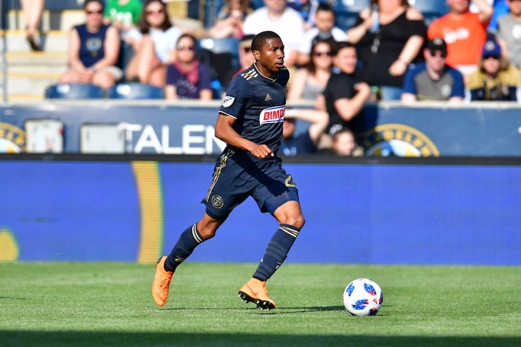 Ray Gaddis has returned to the Philadelphia Union’s starting lineup, this time as a left back.