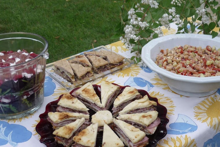 A few potluck dishes I prepared at my family's house in Connecticut on Sunday. ( Photo by Jill Capuzzo )