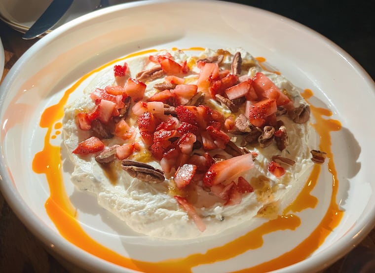 The chèvre fouetté appetizer at La Belle Epoque, 38 W. State St., Media.