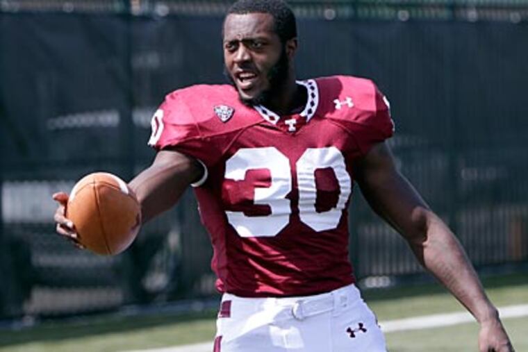 NFL Network draft analyst Mike Mayock said Bernard Pierce, "struggled a little bit catching the ball." (David Maialetti/Staff File Photo)