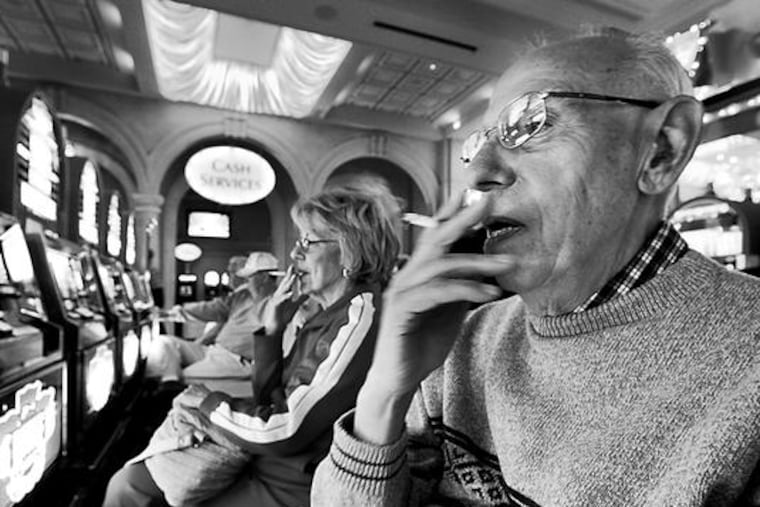 Puffing and playing was a more common sight before some casino areas were put off-limits to smokers. PhiladelphiaPark, armed with a study, is ready to make more space tobacco-friendly.