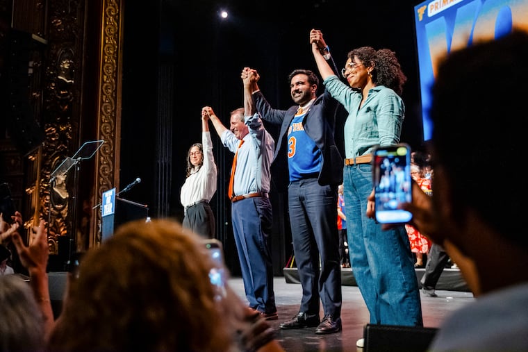 Instead of panicking over left-wing candidates’ victories, mainstream Democrats should learn why those wins sparked such voter enthusiasm, writes Allan J. Lichtman. Pictured above, from left, Claire Valdez, Brad Lander, New York City Mayor Zohran Mamdani, and Darializa Avila Chevalier at a rally in which Mamdani endorsed them ahead of the Democratic primary, at Kings Theater in Brooklyn in June.