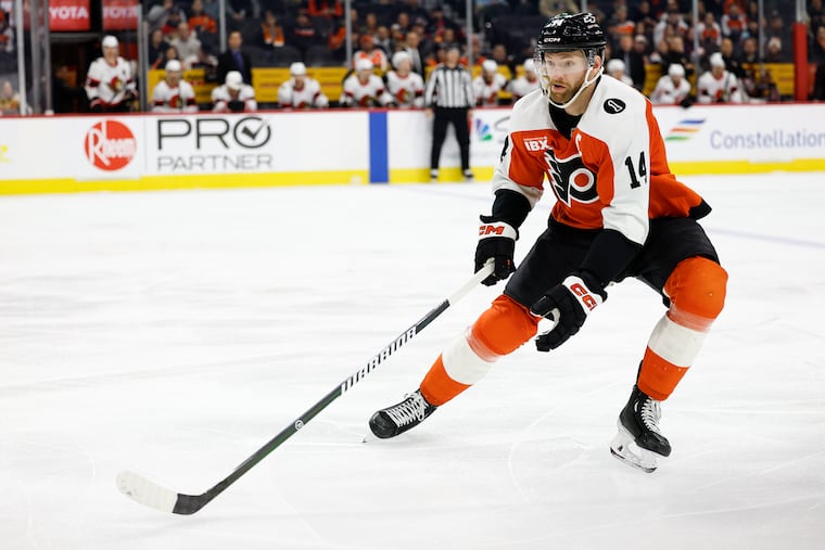 Flyers center Sean Couturier said he has to “get back to that mentality of shooting first and not always looking for a pass.”