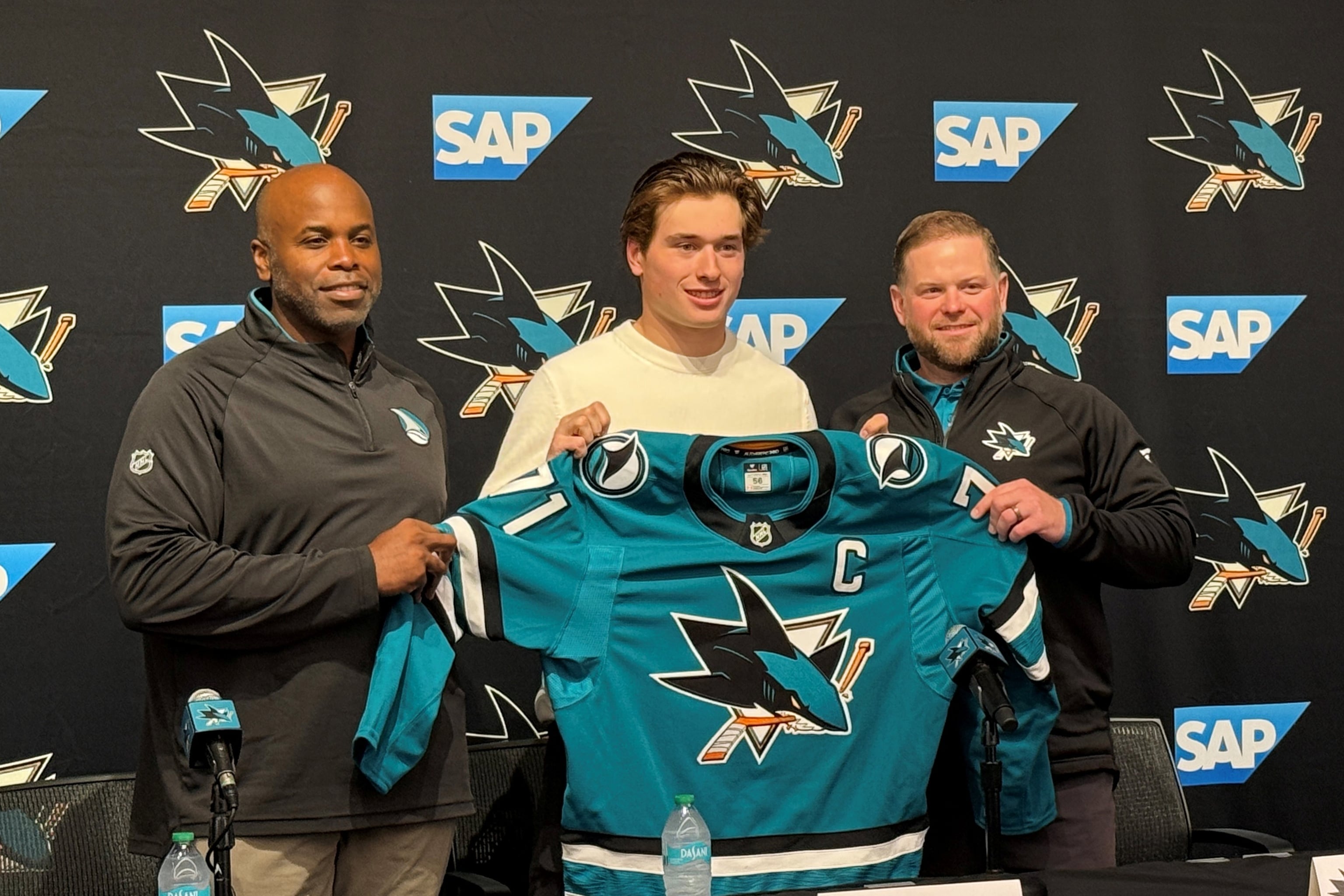 The Sharks make 20-year-old Macklin Celebrini the youngest captain in team history