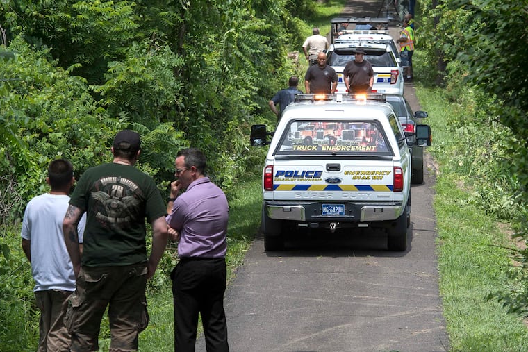 Police investigators searched a property owned by the DiNardo family in Solebury Township for days in July 2017, looking for clues in the disappearance of four young Bucks County men. Their bodies were later discovered in a makeshift grave.