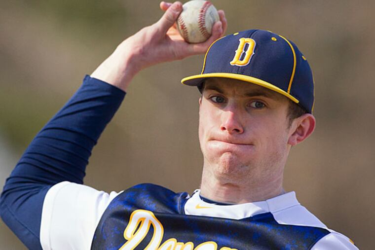 Devon Prep baseball pitcher Zach Schellenger. (Ed Hille/Staff Photographer)