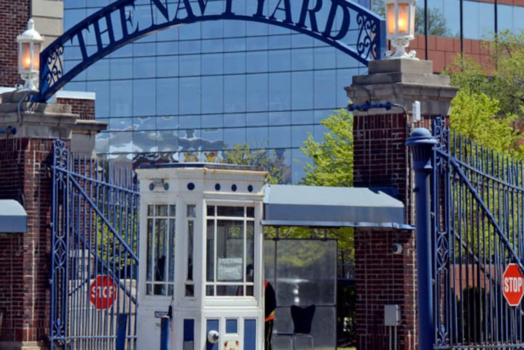 The Philadelphia Industrial Development Corp. is negotiating with the U.S. Navy to build housing at Navy Yard for the first time. ( TOM GRALISH / Staff Photographer )