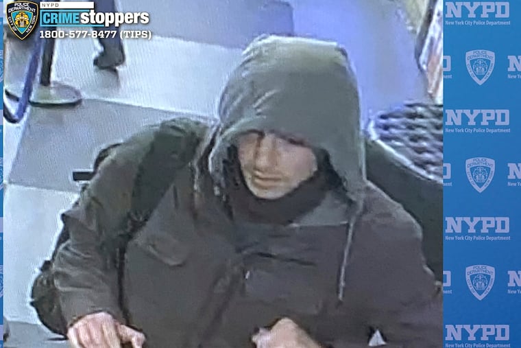 This image provided by the New York City Police Department shows a man wanted for questioning in connection to the investigation of the killing of UnitedHealthcare CEO Brian Thompson outside a Manhattan hotel on Wednesday, Dec. 4, 2024.