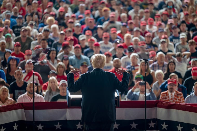 Former President Donald Trump speaks at the Pennsylvania Farm Show Complex in Harrisburg on Wednesday, July 31, 2024.