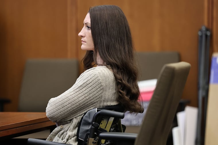Lyndsay Clancy listens to the testimony of Dr. Gregory Saathoff during her murder trial in Plymouth Superior Court on Wednesday, Aug. 26, 2026 in Plymouth, Mass.