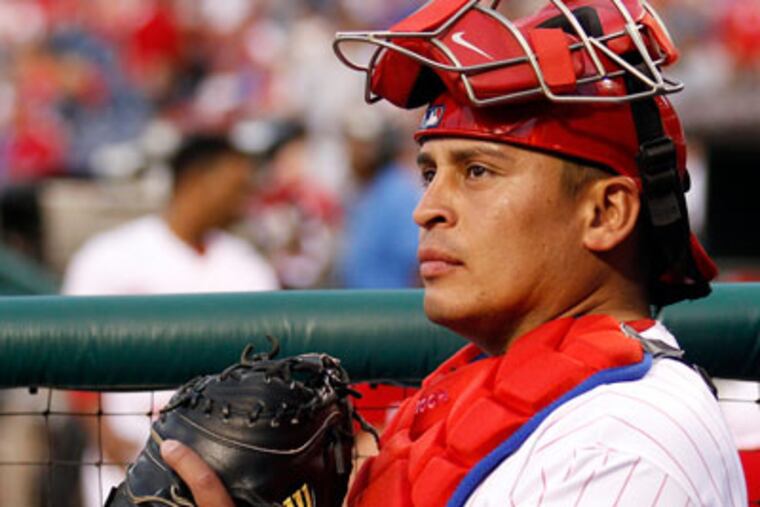 Phillies catcher Carlos Ruiz. (Yong Kim/Staff Photographer)