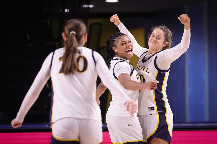 Guards Laine McGurk (right) and Amaris Baker have powered Drexel's offense this season.
