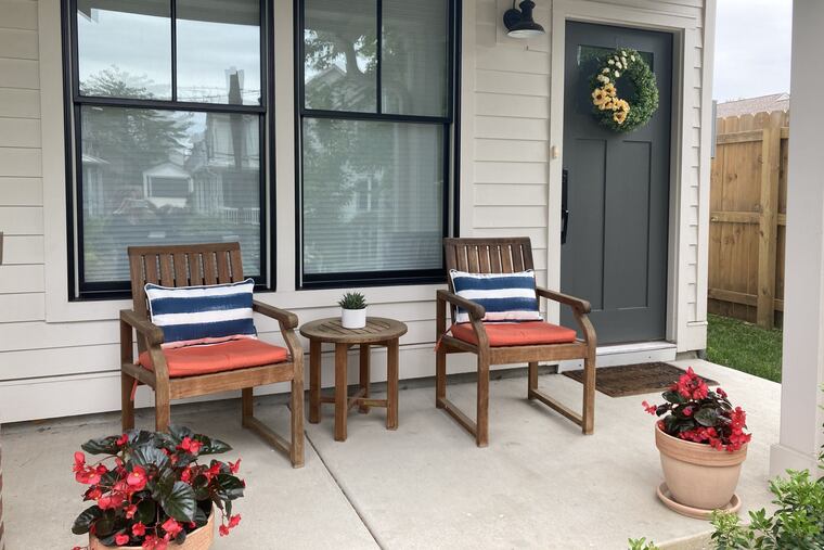 The front porch of Jennifer Trueblood's home. Trueblood is a cognitive scientist at Vanderbilt University who studies the impact of contextual factors on human judgment and decision-making.