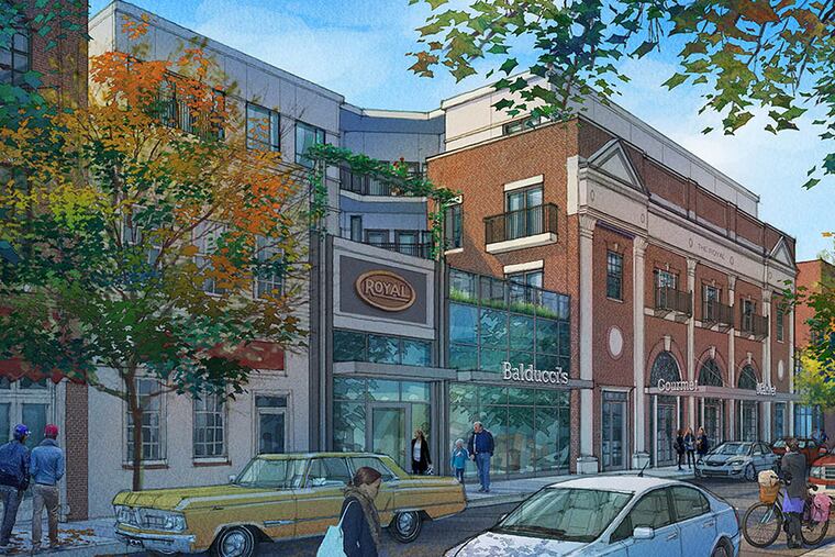 Architectural drawings for planned reconstruction of the Royal Theater.