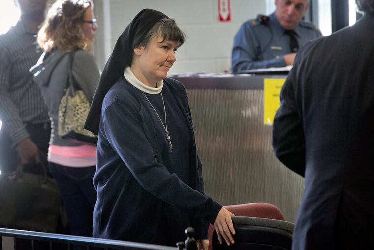 Sister Kimberly A. Miller, who crashed her car into an auto repair shop, is on leave at Little Flower High School.