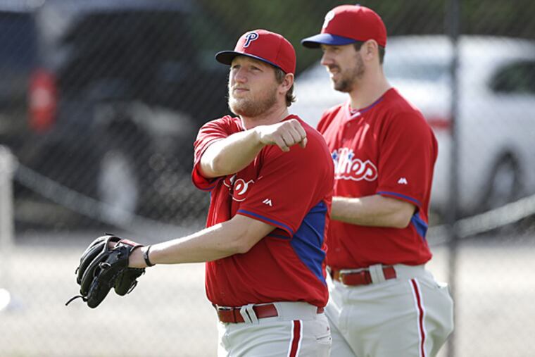 Phillies relief pitcher Ethan Martin. (Charlie Neibergall/AP)