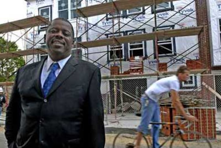 Philadelphia Housing Authority Executive Director Carl Greene. Wells Fargo says he owes $386,685. Greene has a $615,035 condo in the upscale Naval Square development. (file photo)