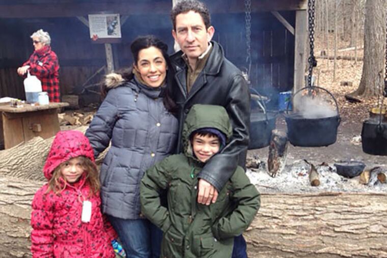 Maia Magder and her husband, Dan, with children Ayelet, 6, and Reuven, 8. Magder, 40, could not persuade her health plan to cover BRCA testing, despite her family history of cancer.