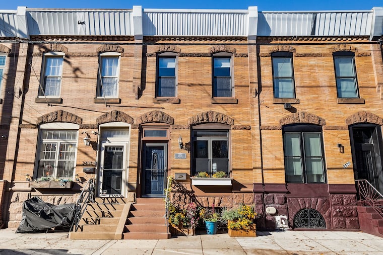 The exterior of the South Philly rowhouse.