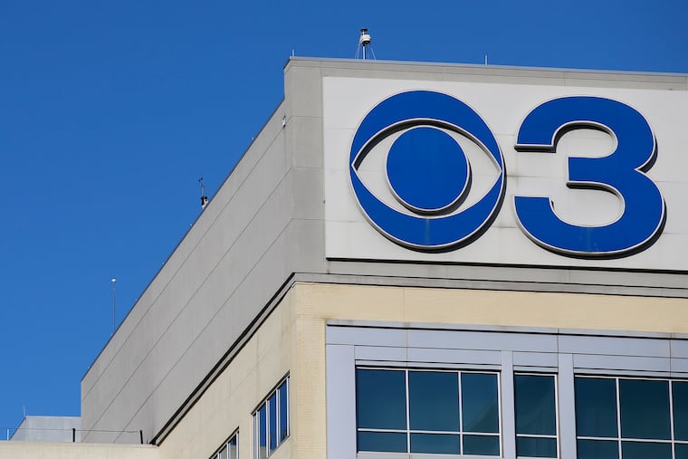 The CBS3 logo. A Los Angeles Times story describes allegations of racism and misogyny at the television station.
