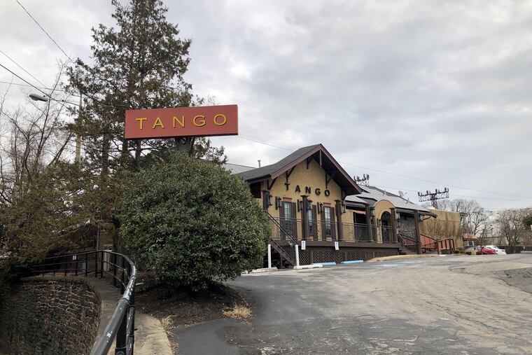Tango, at the Bryn Mawr train station, on Dec. 27, 2019.